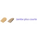 Jambe plus courte